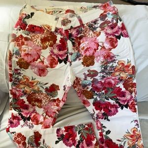 Floral jeans